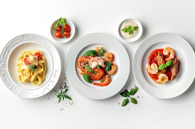 Zestaw dań z wyróżnionym planem